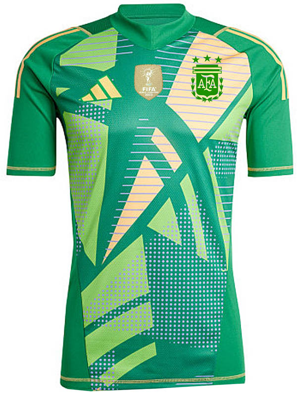 Argentina maillot de gardien de but vert uniforme de football kit de football de sport pour hommes haut chemise 2024-2025